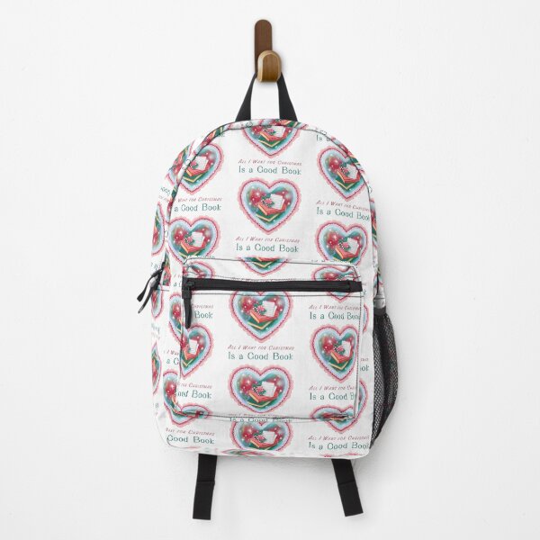 Item preview, Christmas heart with books and pink bow art designed and sold by olenapetol.