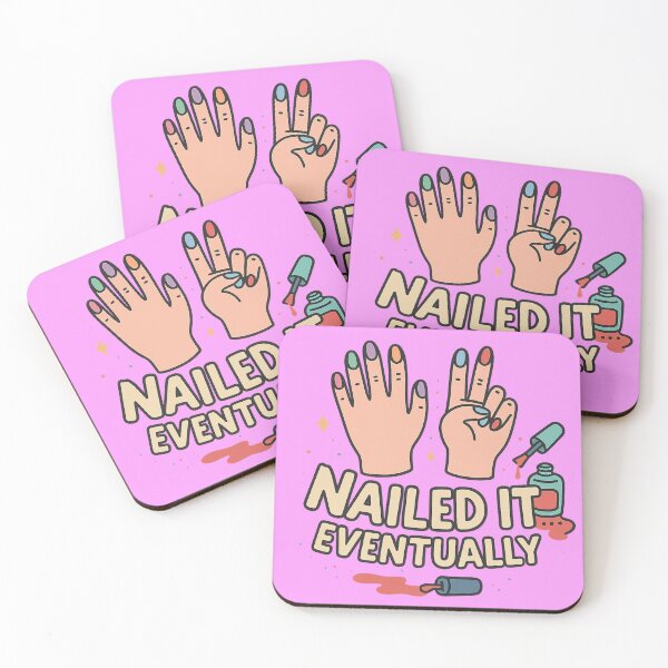 Item preview, Nailed It… Eventually – Funny Nail Art Lover Design designed and sold by Laughprints.