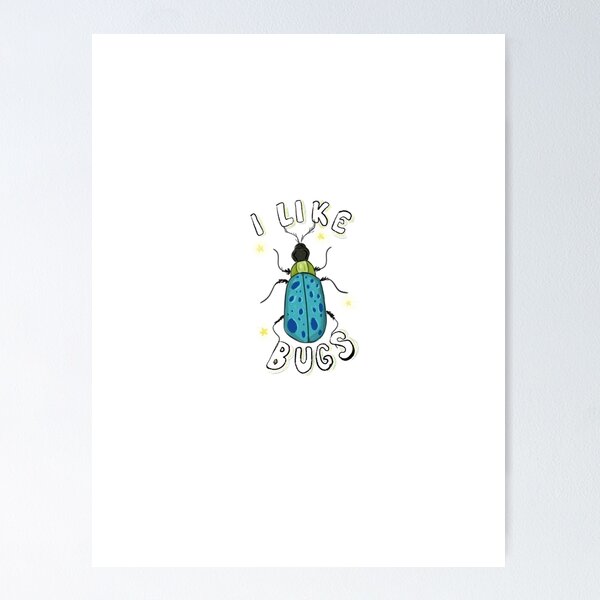 Item preview, I like bugs sticker designed and sold by efuller61033.