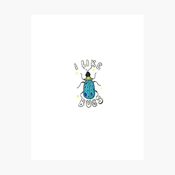 Item preview, I like bugs sticker designed and sold by efuller61033.