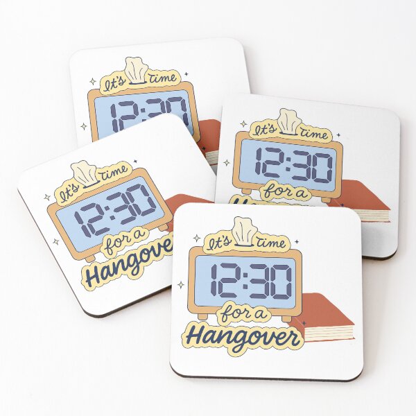 Item preview, Bookish Quote, "Book Hangover" Clock designed and sold by BookishEve.