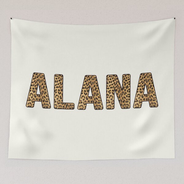 Item preview, Alana Name Leopard Print designed and sold by Jeallan Designs.