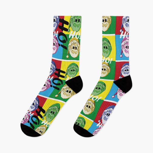 Item preview, Colorful Pop Art Santa Faces – Ho Ho Ho designed and sold by Karaxus Shop.