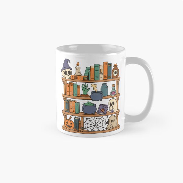 Item preview, Cute Spooky Bookish Bookshelf designed and sold by BookishEve.