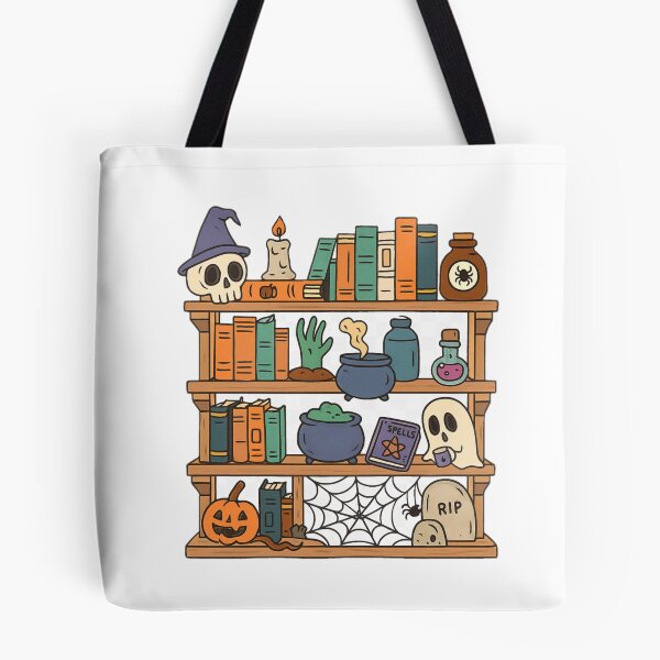 Item preview, Cute Spooky Bookish Bookshelf designed and sold by BookishEve.