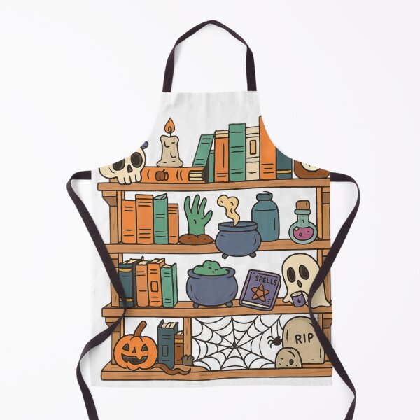 Item preview, Cute Spooky Bookish Bookshelf designed and sold by BookishEve.