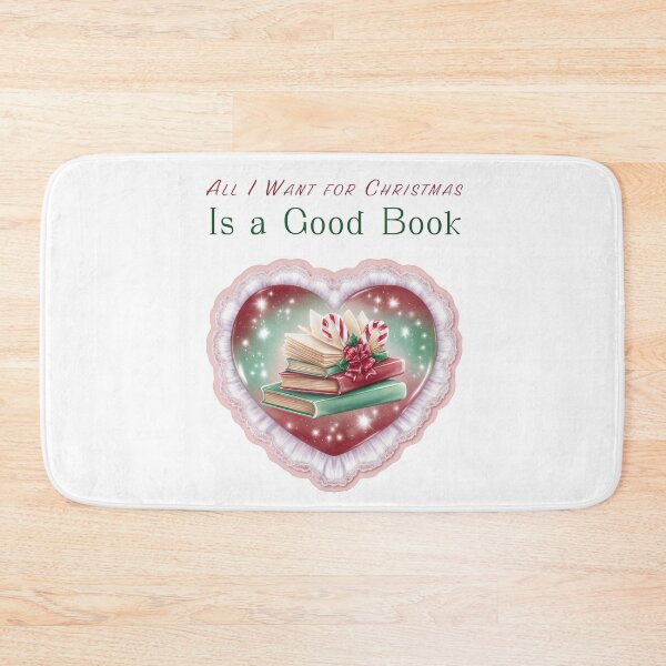 Item preview, Christmas books in pink glossy heart frame designed and sold by olenapetol.