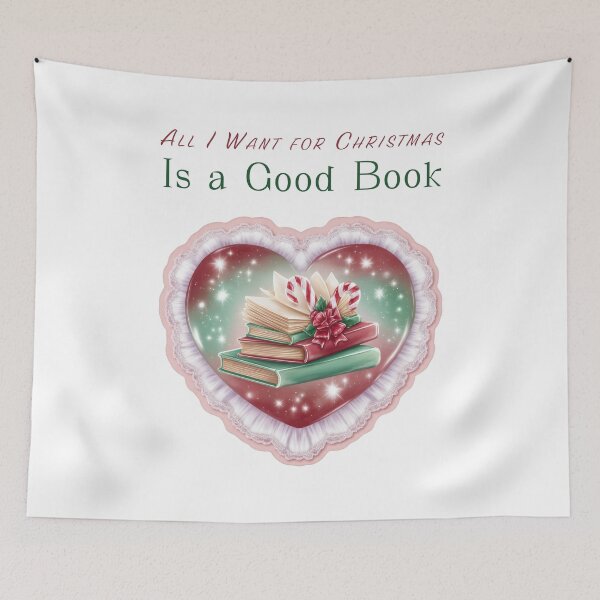 Item preview, Christmas books in pink glossy heart frame designed and sold by olenapetol.