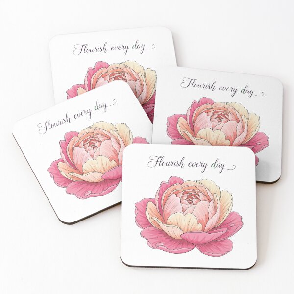 Item preview, Flourish Every Day Floral, Transparent Bloom Graphic Design  designed and sold by Design_Your_Day.