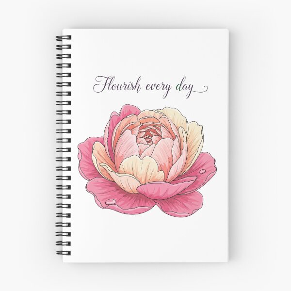 Item preview, Flourish Every Day Floral, Transparent Bloom Graphic Design  designed and sold by Design_Your_Day.