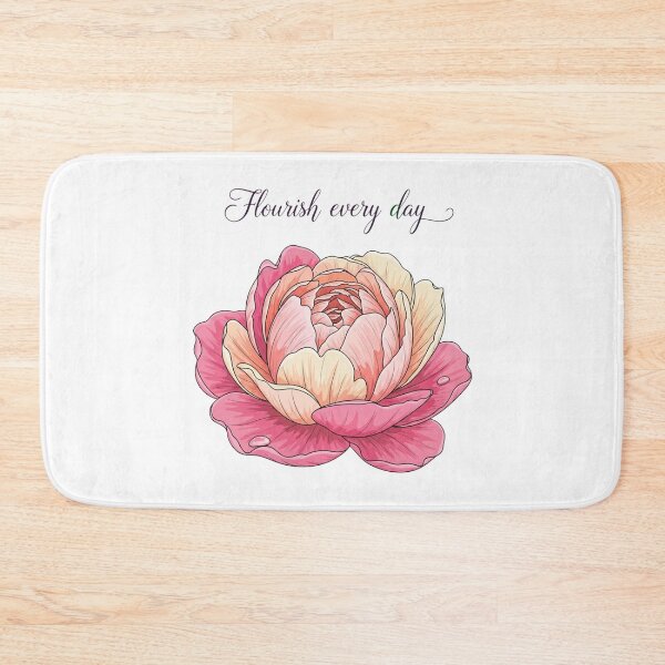 Item preview, Flourish Every Day Floral, Transparent Bloom Graphic Design  designed and sold by Design_Your_Day.