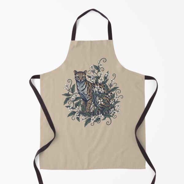 Item preview, Civet Cat with White Jasmine Blossoms designed and sold by BirdsnStuff.