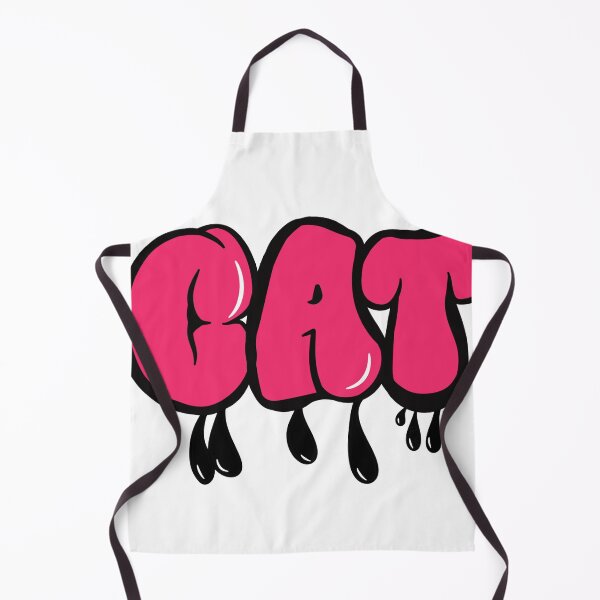 Item preview, Bubble Graffiti Text “CAT” in Pink designed and sold by MeowTouch Art.