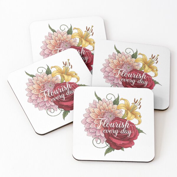 Item preview, Flourish Every Day Floral, Transparent Bloom Graphic Design  designed and sold by Design_Your_Day.