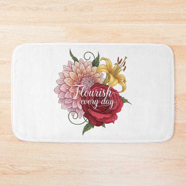 Item preview, Flourish Every Day Floral, Transparent Bloom Graphic Design  designed and sold by Design_Your_Day.