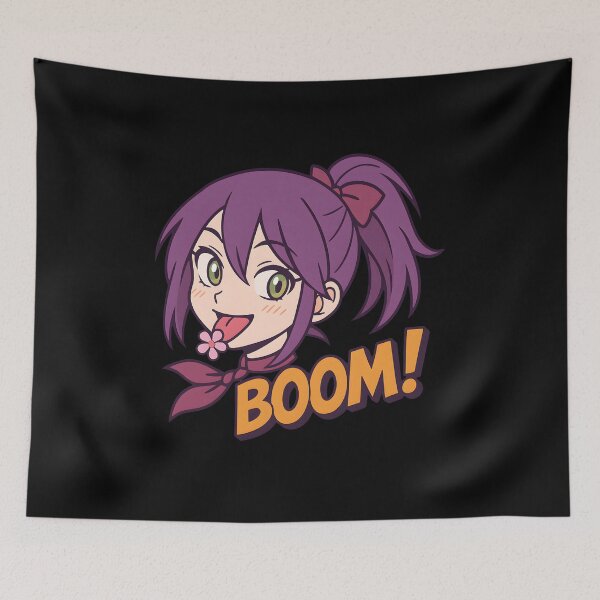 Item preview, BOOM! Electric Anime Girl Sticker Explosive Manga Pop Art Inspired by Reze Aesthetic designed and sold by GraphicEX.