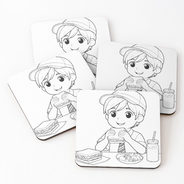 Item preview, Sandwich Boy – Cute Food Character Art designed and sold by Syed-Artist.