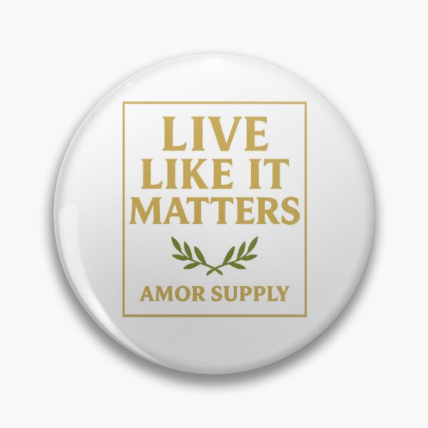 Item preview, Live Like It Matters – Gold Stoic Motivation Design | Amor Supply designed and sold by Amor Supply.