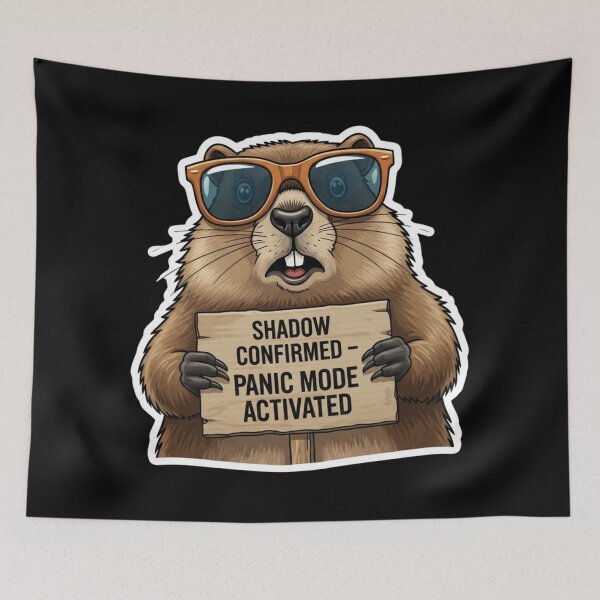 Item preview, Sarcastic Groundhog, Funny Marmot in Sunglasses, I Predict Chaos  designed and sold by Design_Your_Day.