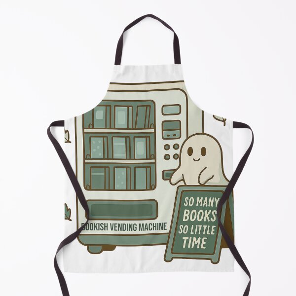 Item preview, Cute Bookish Vending Machine Ghost designed and sold by BookishEve.