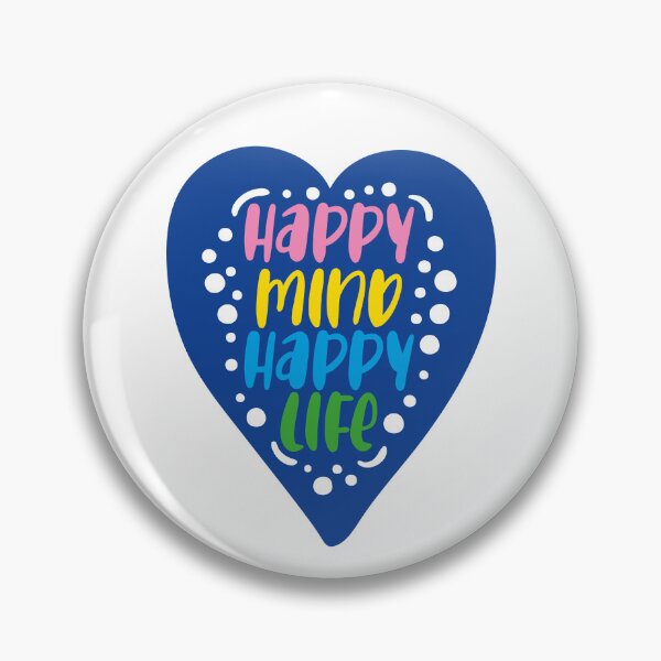 Item preview, Happy mind happy life designed and sold by SweetberryHouse.