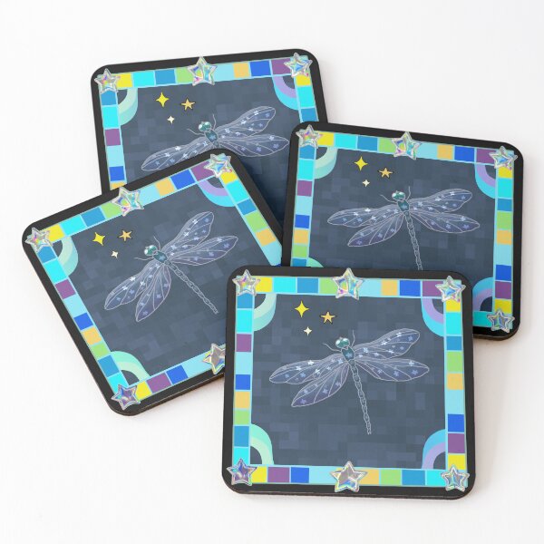 Item preview, Iridescent Blue Star Dragonfly designed and sold by Vanessa Priest.