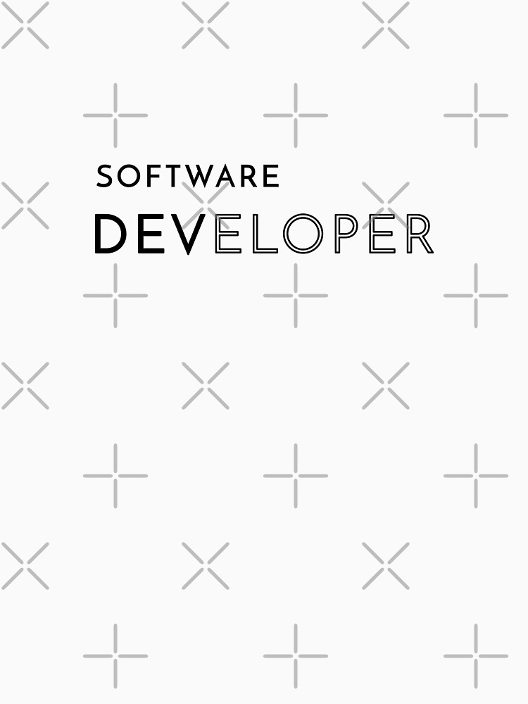 Thumbnail 7 of 7, Classic T-Shirt, Software Developer (Inverted) designed and sold by developer-gifts.