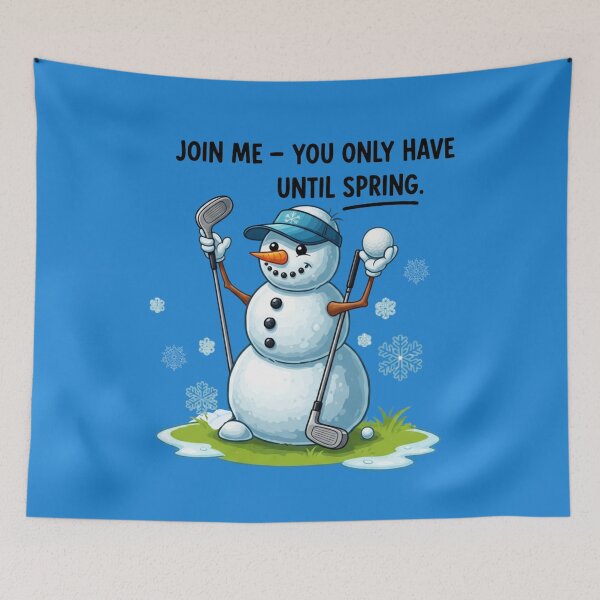 Item preview, Funny Golf Snowman  | Winter Tee Time  | Christmas Golfer Humor  designed and sold by Design_Your_Day.