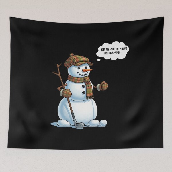 Item preview, Funny Golf Snowman  | Winter Tee Time  | Christmas Golfer Humor  designed and sold by Design_Your_Day.