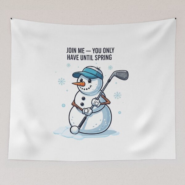 Item preview, Funny Golf Snowman | Winter Tee Time  | Christmas Golfer Humor  designed and sold by Design_Your_Day.