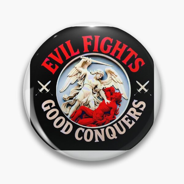 Item preview, Good Conquers Evil | Angel vs Devil Spiritual Warfare Art designed and sold by PatriotPrint.