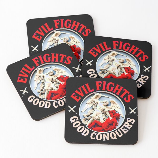 Item preview, Good Conquers Evil | Angel vs Devil Spiritual Warfare Art designed and sold by PatriotPrint.