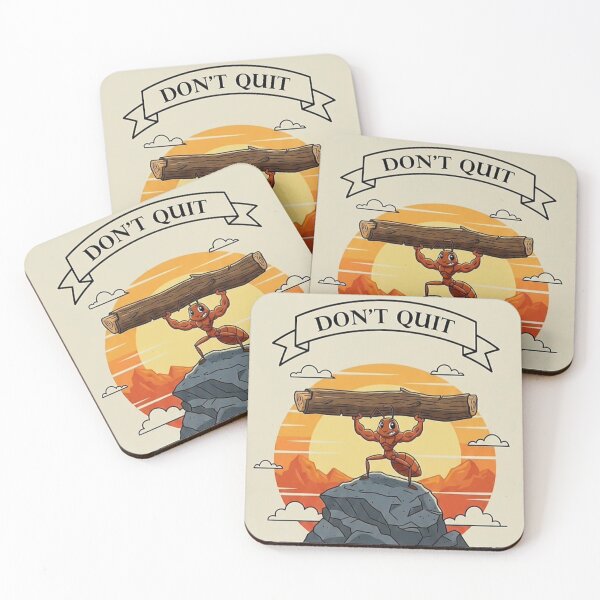 Item preview, Don’t Quit – Motivational Strong Ant Illustration designed and sold by SV-Creation.