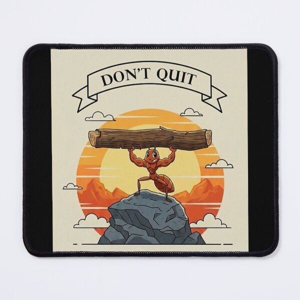 Item preview, Don’t Quit – Motivational Strong Ant Illustration designed and sold by SV-Creation.