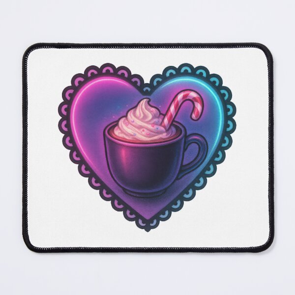 Item preview, Gothic kawaii heart with hot chocolate cup designed and sold by olenapetol.