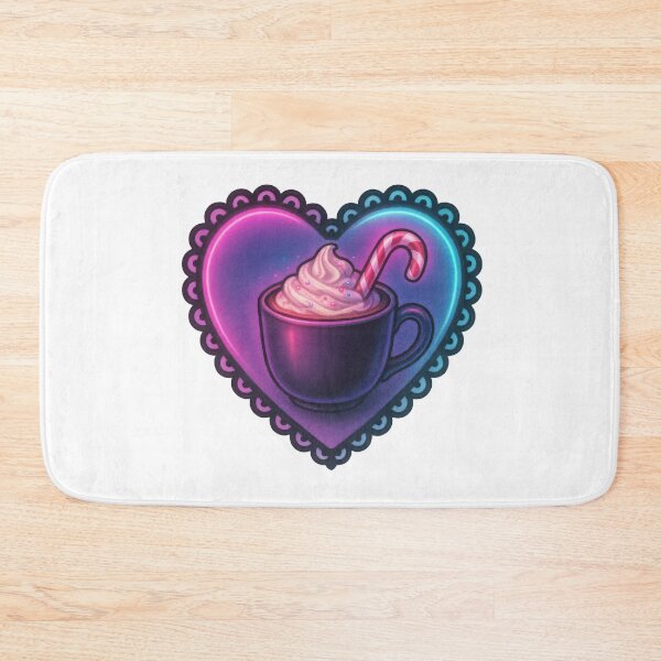 Item preview, Gothic kawaii heart with hot chocolate cup designed and sold by olenapetol.