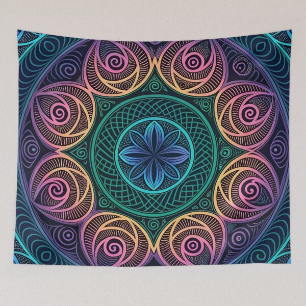Item preview, Psychedelic tribals pattern  designed and sold by Lucky 777.