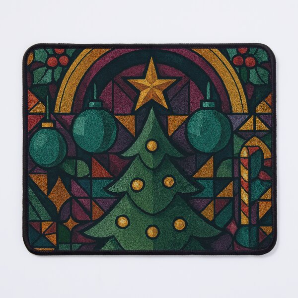Item preview, Midnight Christmas Tree: Art Deco with Dark Matte Texture designed and sold by JonelleTshirts.