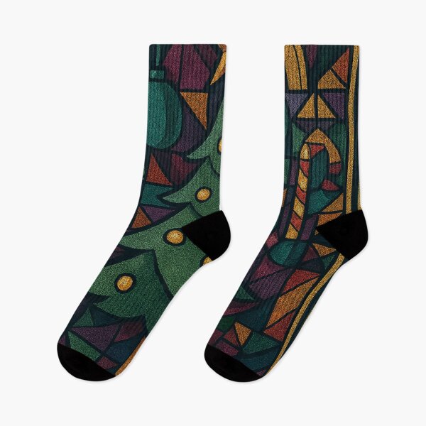 Item preview, Midnight Christmas Tree: Art Deco with Dark Matte Texture designed and sold by JonelleTshirts.