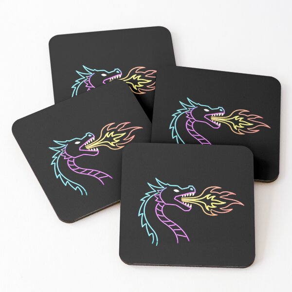 Item preview, Neon Dragon Breathing Fire  designed and sold by Design_Your_Day.