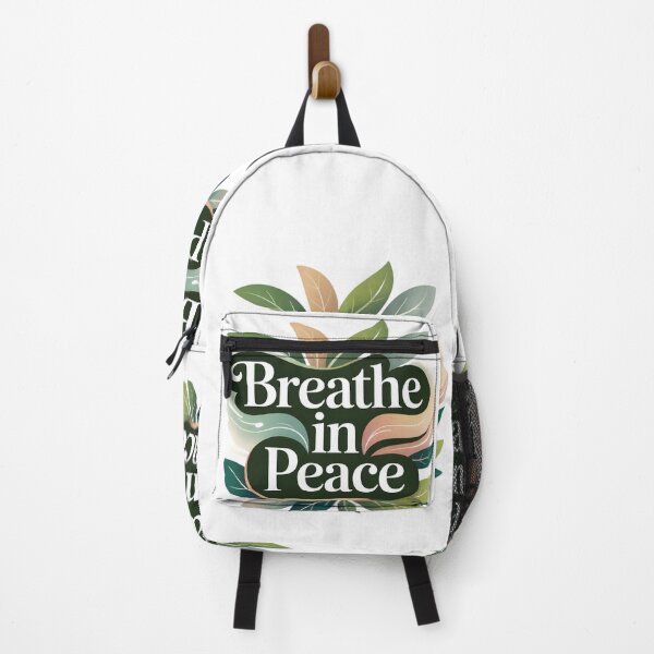 Item preview, Breathe In Peace – Calm Botanical Quote Design designed and sold by MAEshopstore.