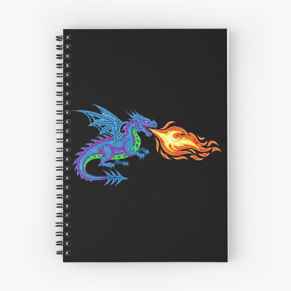 Item preview, Neon Dragon Breathing Fire  designed and sold by Design_Your_Day.