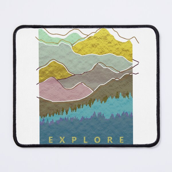 Item preview, Aesthetic Mountains Geometric Nature designed and sold by FandomizedRose.