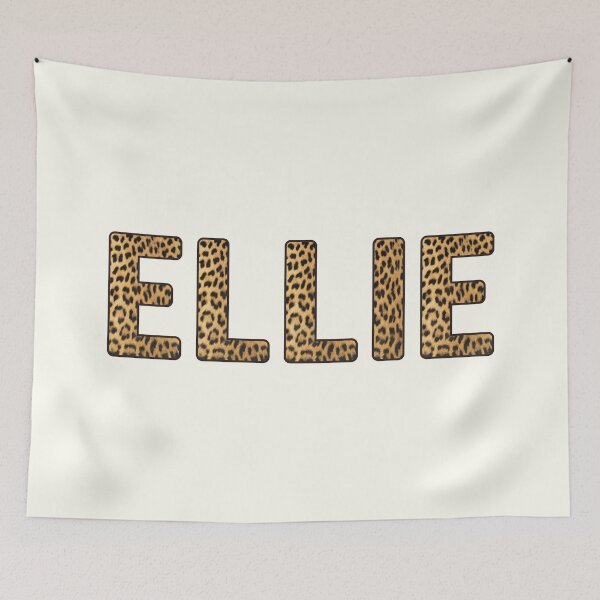 Artikelvorschau, Ellie Name Leopard Print entworfen und verkauft von Jeallan Designs.