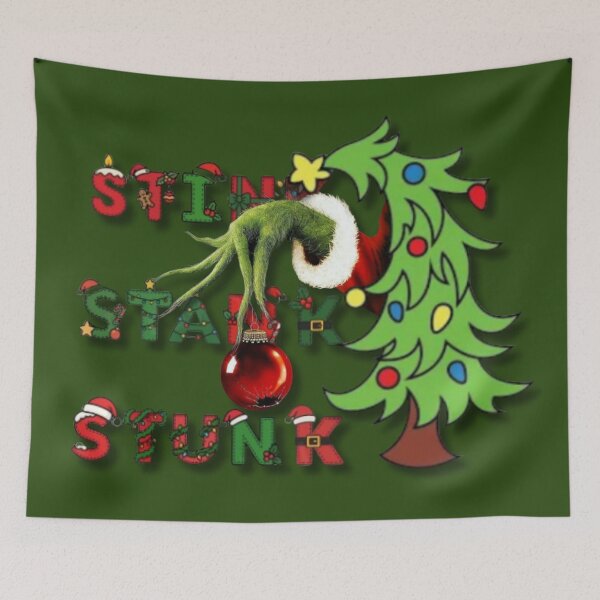 Item preview, Stink, Stank, Stunk Grinch Stealing Christmas Design designed and sold by MakersFolly.