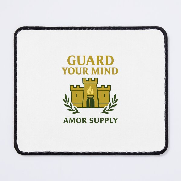 Item preview, Guard Your Mind – Inner Citadel Stoic Design | Amor Supply designed and sold by Amor Supply.
