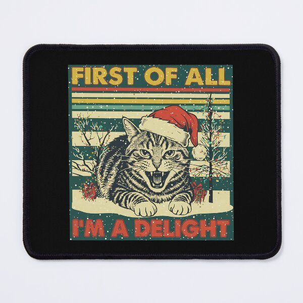 Item preview, Vintage Tabby Cat Christmas Shirt, Funny Meow Santa Hat Tee, Retro Holiday Sweatshirt, Delightful Cat Lover Gift designed and sold by Pawrizzma POD.