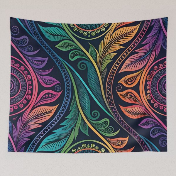 Item preview, Psychedelic tribals pattern  designed and sold by Lucky 777.