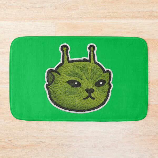 Item preview, Zip Zip Cat Alien embroidered patch designed and sold by BingoStudio1.