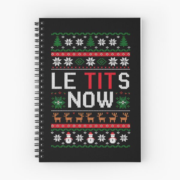 Item preview, Le Tits Now Funny Xmas Let It Snow Ugly Christmas Sweater designed and sold by KristenosNehk.